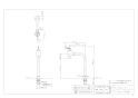 カクダイ 721-223-D 商品図面 エンジェルエッグ立水栓 マットブラック 商品図面1