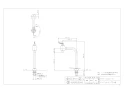 721-223-G 商品図面 エンジェルエッグ立水栓 ゴールド 商品図面1