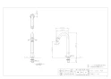 カクダイ 721-231-AB 商品図面 立水栓(ﾄｰﾙ) ｵｰﾙﾄﾞﾌﾞﾗｽ 商品図面1