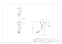 カクダイ 721-608K-13 商品図面 洗濯機用水栓(ストッパーつき) 商品図面1