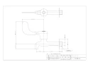 カクダイ 7219-13 商品図面 レバー式胴長横水栓 商品図面1