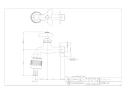 カクダイ 7230-13 商品図面 自動接手水栓 商品図面1