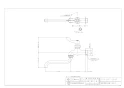 カクダイ 724-007-20QR 商品図面 厨房用自在水栓(左二条ネジ) 商品図面1