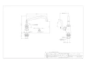 カクダイ 724-707-20QR 商品図面 厨房用左ハンドル立形自在水栓 商品図面1