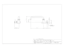 カクダイ 7245 商品図面 左ハンドル横形自在水栓 13 商品図面1