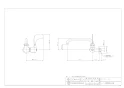カクダイ 7273-13 商品図面 レバー式横形自在水栓 商品図面1