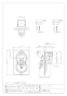 カクダイ 731-015 取扱説明書 商品図面 洗濯機用水栓 商品図面1
