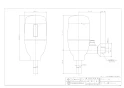 カクダイ 741-100 商品図面 施工説明書 センサー小便フラッシュ 商品図面1