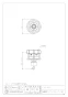 カクダイ 772-007 商品図面 洗濯機用ニップル(ストッパーつき) 商品図面1
