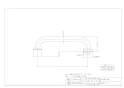 カクダイ 775-14-240 商品図面 泡沫Uパイプ 240 商品図面1