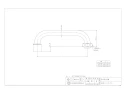 カクダイ 775-64-170 商品図面 泡沫Uパイプ(大) 170 商品図面1