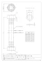 カクダイ 798-55X600 商品図面 水道用フレキパイプ 25 商品図面1