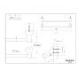 カワジュン SC-791-XH 取扱説明書 商品図面 タオルレール 商品図面1