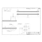 カワジュン SE-351-XCL 取扱説明書 商品図面 タオルレール P600 商品図面1