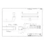 カワジュン SE-321-100085 取扱説明書 商品図面 タオルレール P450 商品図面1