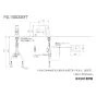 KVK FSL150DDEFT 取扱説明書 商品図面 施工説明書 シングルシャワー付混合栓 商品図面1