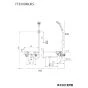 KVK FTB100KRJRS 取扱説明書 商品図面 施工説明書 分解図 サーモスタット式シャワー 商品図面1