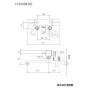 KVK FTB100KTKT 取扱説明書 商品図面 施工説明書 分解図 取替用サーモスタット式シャワー 商品図面1