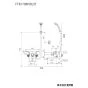 KVK FTB170KPT 取扱説明書 商品図面 施工説明書 分解図 定量止水付サーモスタット式シャワー 商品図面1
