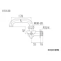 KVK K10-20 商品図面 KVK 横形自在水栓20 商品図面1