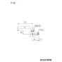 KVK K10C 商品図面 KVK 横形自在水栓 レトロピアンハンドル付 商品図面1