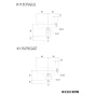 KVK K115CPG2J 商品図面 分解図 KVK 洗濯機用水栓 とめるゾウ付 緊急止水機能付 商品図面1