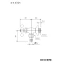 KVK K115CSPJ 商品図面 分解図 KVK 屋外ホース接続ニップル付水栓 商品図面1
