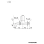 KVK K11E 商品図面 分解図 KVK 吐水口回転形水栓 節水チップ内蔵型 商品図面1