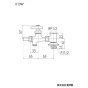 KVK K19W 商品図面 KVK 分岐水栓 水抜き付 商品図面1
