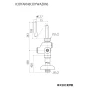KVK K30YWAZKN 商品図面 分解図 KVK ストレート形止水栓 水抜き付 ストレーナ付 商品図面1