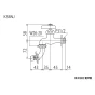 KVK K3BNJ 商品図面 KVK 横水栓 ツバ付ワンタッチノズル付 商品図面1