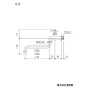 KVK K3FR30 商品図面 KVK 泡沫自在水栓 商品図面1
