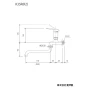 KVK K3SR 取扱説明書 商品図面 分解図 KVK シングル自在水栓 上下操作式 商品図面1