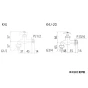 KVK K4J 商品図面 KVK カップリング付横水栓 商品図面1