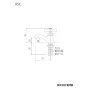 KVK K5C 商品図面 分解図 KVK 立水栓 レトロピアンハンドル付 商品図面1