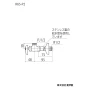 KVK K6S-P2 商品図面 KVK アングル形止水栓　ステンレス製給水管仕様 商品図面1