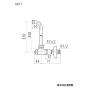 KVK K6T1 商品図面 KVK ロータンク用止水栓 商品図面1