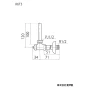 KVK K6T3 商品図面 KVK ロータンク用止水栓 商品図面1