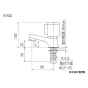 KVK K70G 商品図面 KVK 立水栓 商品図面1
