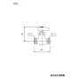 KVK K82 商品図面 KVK 両端おねじ止水栓 商品図面1