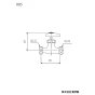 KVK K85 商品図面 KVK 両ナット付止水栓 商品図面1