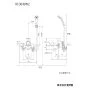 KVK KF3040N2 取扱説明書 商品図面 施工説明書 分解図 自閉式サーモスタットシャワー 商品図面1