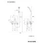 KVK KF3040NF2 取扱説明書 商品図面 施工説明書 分解図 自閉式サーモスタットシャワー 商品図面1