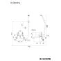 KVK KF30N2SL 取扱説明書 商品図面 施工説明書 分解図 ソーラー2ハンドルシャワー 商品図面1