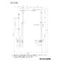 KVK KF3140 商品図面 分解図 オーバーヘッドシャワー付サーモ(右仕様) 商品図面1