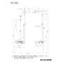 KVK KF3180 商品図面 分解図 オーバーヘッドシャワー付サーモ(右仕様) 商品図面1