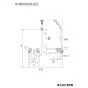 KVK KF800R2S2 取扱説明書 商品図面 施工説明書 分解図 サーモスタット式シャワー 商品図面1