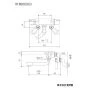KVK KF800UR2 取扱説明書 商品図面 施工説明書 分解図 取替用サーモスタット式シャワー 商品図面1