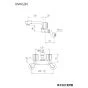 KVK KM4G3N 商品図面 2ハンドル混合栓 商品図面1