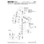 KVK KM6061ECM4 取扱説明書 商品図面 施工説明書 分解図 シングルシャワー付混合栓 分解図1